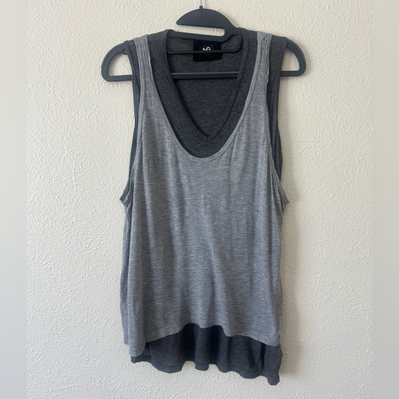 DOLCE & GABBANA Gray Sleeveless Layered Top Size 44 - Picture 1 of 6